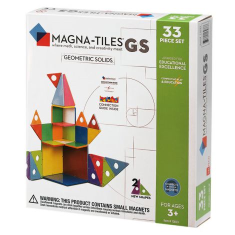 Set de constructie-Magna-Tiles Geometric Solids set magnetic Magna Tiles