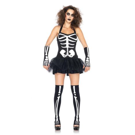 Costum schelet infricosator sexy – marimea 128 cm ookee.ro imagine noua