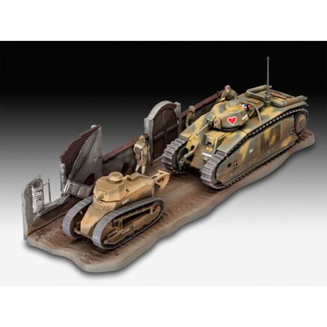 Revell char b.1 bis & renault ft.17 ookee.ro