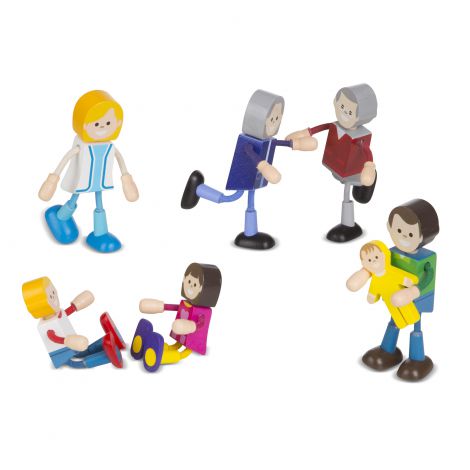 Set figurine flexibile Familia - Melissa & Doug