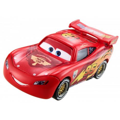 Masinuta Cars 3 Lightning McQeen cu roti de concurs Mattel