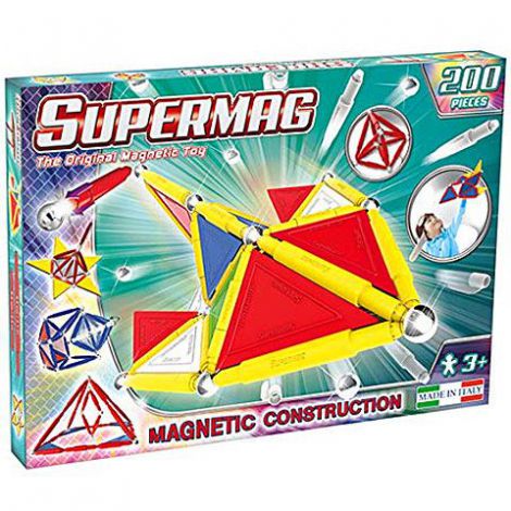 SUPERMAG TAGS PRIMARY - SET CONSTRUCTIE 200 PIESE