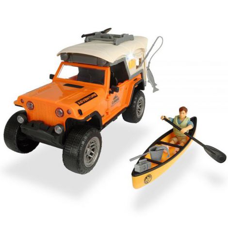 Masina Dickie Toys Playlife Camping Set cu figurina si accesorii Dickie Toys