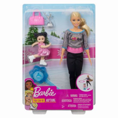 Papusa Barbie Cariera In Sport Antrenoare De Patinaj Mattel