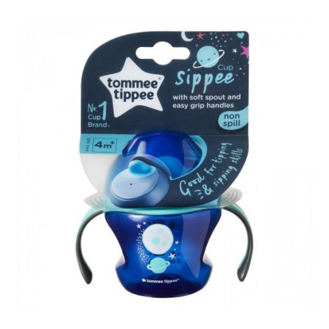 Cana First Trainer Explora, Tommee Tippee, 150 ml, Planeta Albastra ookee.ro
