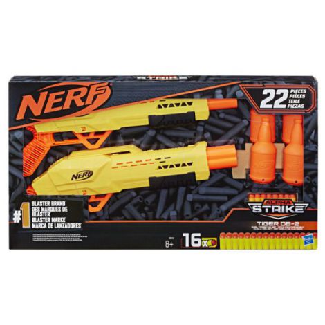 Nerf Alpha Strike Set 2 Blastere Tiger Db2 Cu Tinte Hasbro