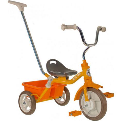 Tricicleta copii passenger road galbena ITALTRIKE imagine noua