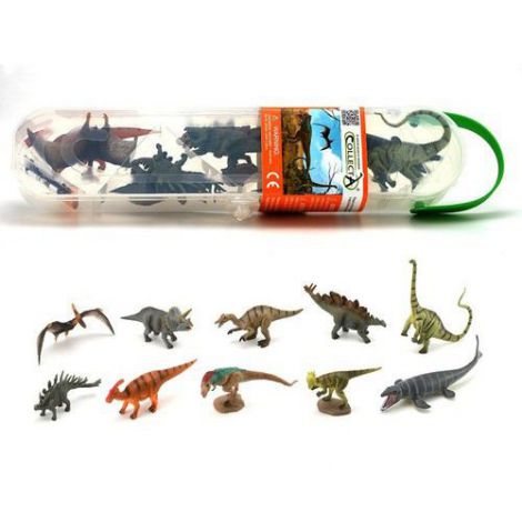 Cutie cu 10 minifigurine Dinozauri set 1