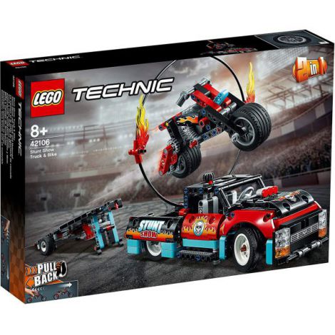 Lego Technic Camion Si Motocicleta Pentru Cascadorii 42106 LEGO®