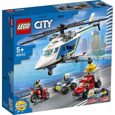 Lego City Urmarire Cu Elicopterul Politiei 60243 LEGO® imagine noua