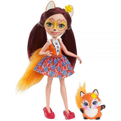 Papusa Enchantimals By Mattel Felicity Fox Cu Figurina imagine