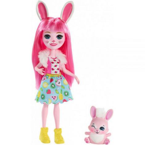 Papusa Enchantimals By Mattel Bree Bunny Cu Figurina imagine