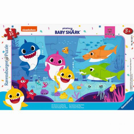 PUZZLE BABY SHARK, 15 PIESE ookee.ro