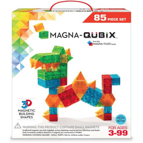 Magna-Qubix set magnetic 85 piese Magna Tiles imagine noua responsabilitatesociala.ro