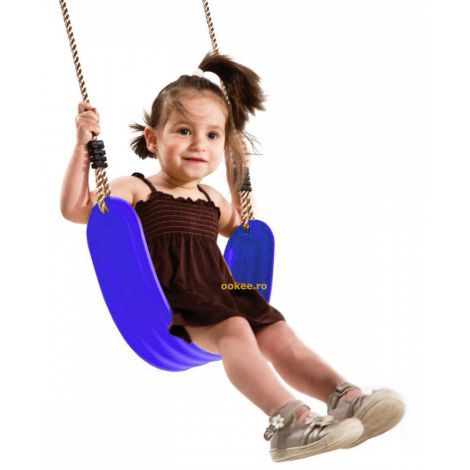 Leagan copii flexibil din plastic PP albastru