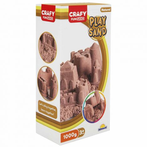 Nisip pentru modelaj Fun Sand 1000 gr culoare Natur CRAFY imagine noua