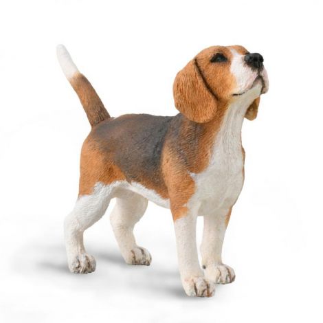 Figurina pictata manual caine Beagle