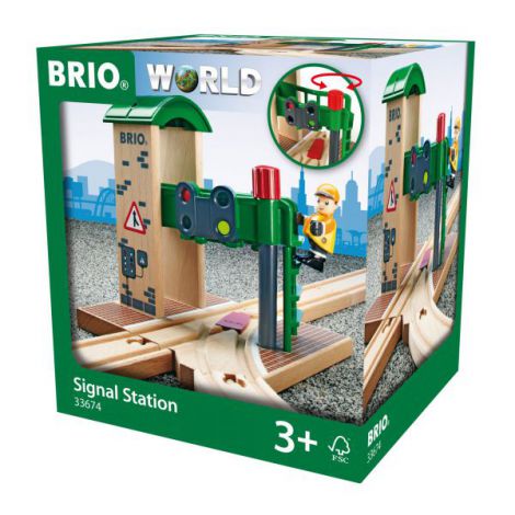 Statie de tren cu semnale 33674 Brio Brio