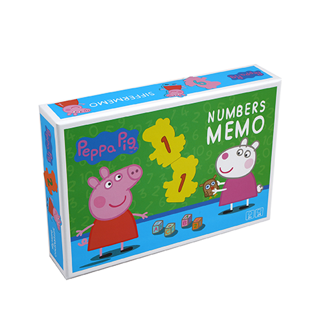 Memo cu Numere Peppa Pig