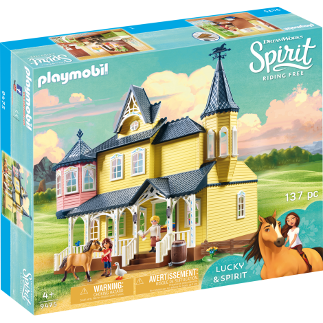 Casa lui Lucky si a calutului Spirit – Playmobil ookee.ro imagine noua