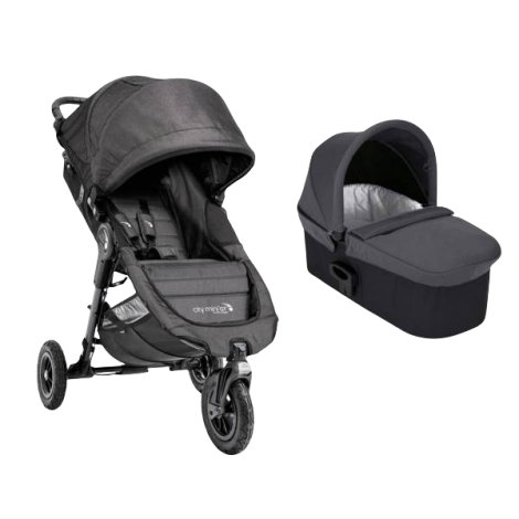 Carucior City Mini GT Charcoal Denim sistem 2 in 1 Baby Jogger imagine noua responsabilitatesociala.ro
