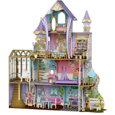 Castel din lemn pentru papusi Enchanted Greenhouse KIDKRAFT