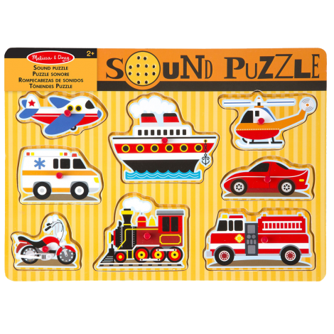 Melissa&Doug - Puzzle cu sunete Vehicule