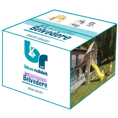 Kit cu accesorii si suruburi pentru spatiu de joaca Belvedere – BlueRabbit 2.0 Blue Rabbit imagine noua