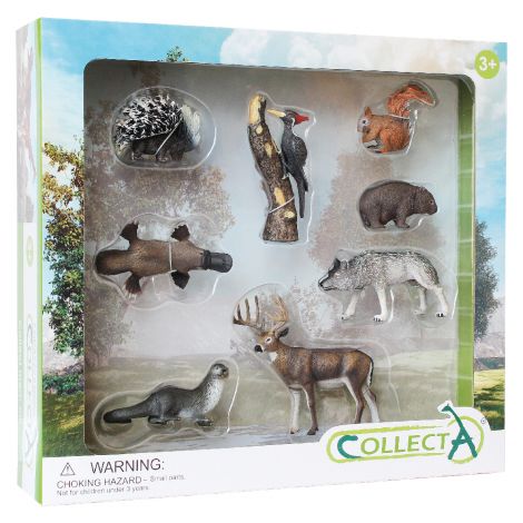 Set de 8 figurine pictate manual Woodlands Collecta