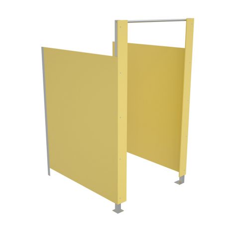 Modul principal toaleta modulara cu separatoare, fara usa, culoarea galben, pentru copii