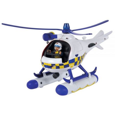 Elicopter Simba Fireman Sam Police Wallaby cu figurina
