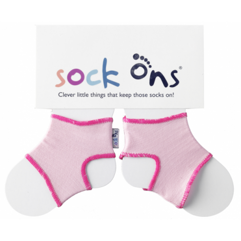 Sosete elastice Dooky Sock-Ons Baby 0-6 luni roz