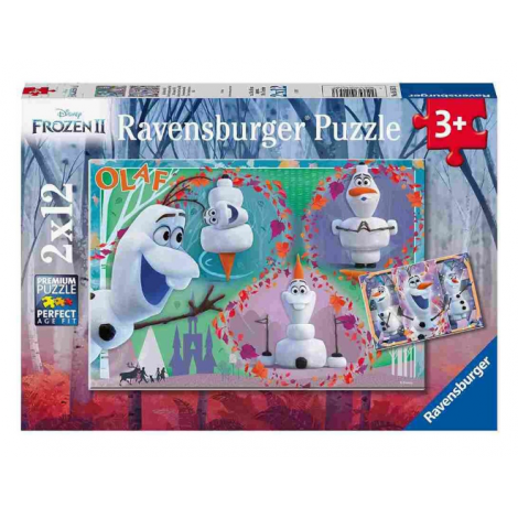 PUZZLE OLAF, 2x12 PIESE