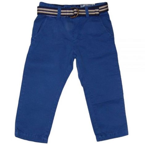 Pantaloni albastri din doc si curea textila (4525), 3 ani / 98 cm