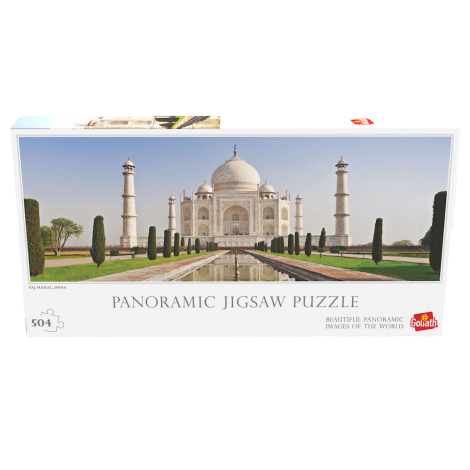 Puzzle Panoramic - Taj Mahal din India, 504 piese