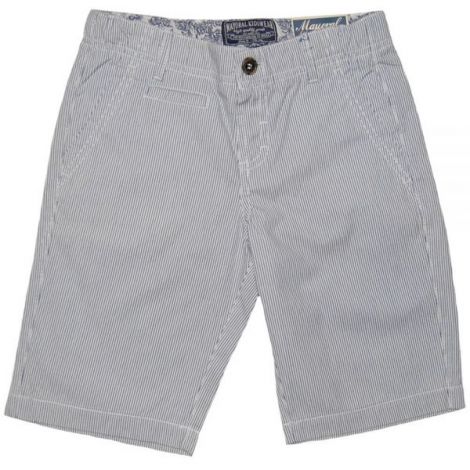 Pantaloni scurti albi cu dungi (3206), 6 ani / 116 cm