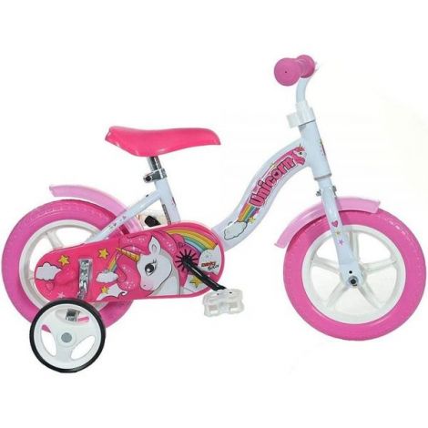 Bicicleta copii 10inch, pentru copii peste 3 ani, unicorn 108L-UN Dino Bikes Biciclete copii imagine 2022