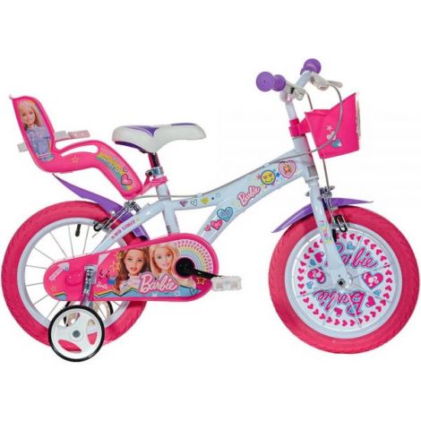 Bicicleta copii 16inch, pentru copii 6-8 ani, barbie 616G-BAF Dino Bikes