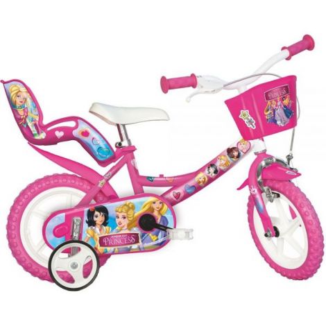 Bicicleta copii 12inch, pentru copii 3-5 ani, princess 124RL-PRI Dino Bikes