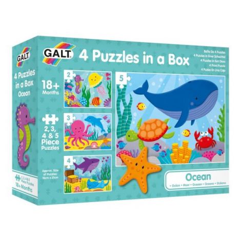 Set 4 puzzle-uri - oceanul vesel (2,3,4,5 piese)