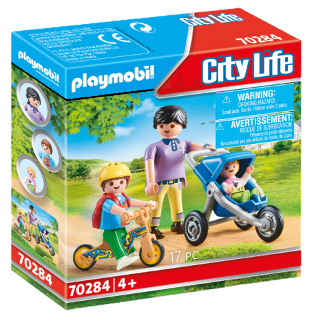 Mama cu copii Playmobil City Life 70284