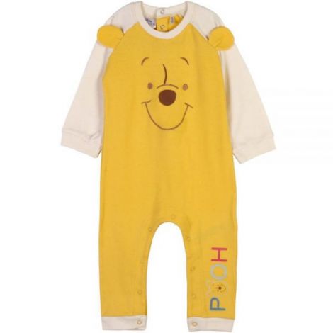 Salopeta (pijama) Winnie the Pooh cu maneca lunga si capse, 24 luni / 92 cm