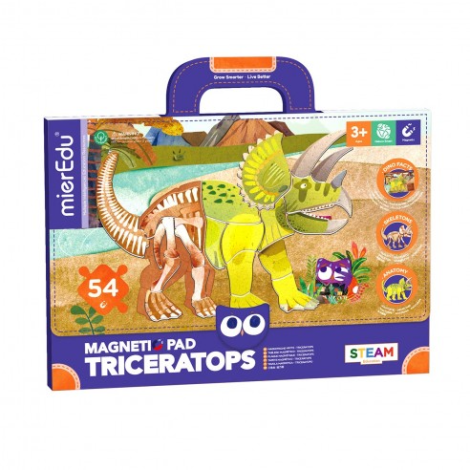 Joc magnetic educativ -Triceraptors
