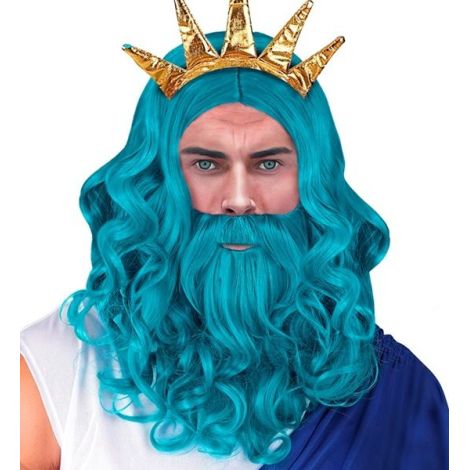 Peruca poseidon albastra