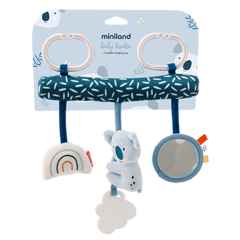Jucarie bebe pentru leagan si carucior, cu sunete si oglinda, Ursulet Koala