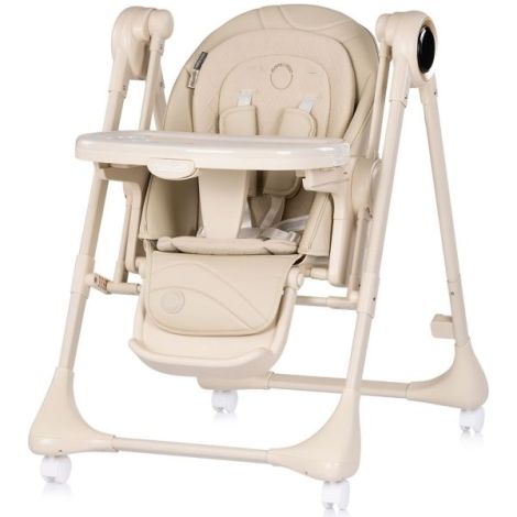 Scaun de masa si leagan electric Chipolino Master Class 2 in 1 latte