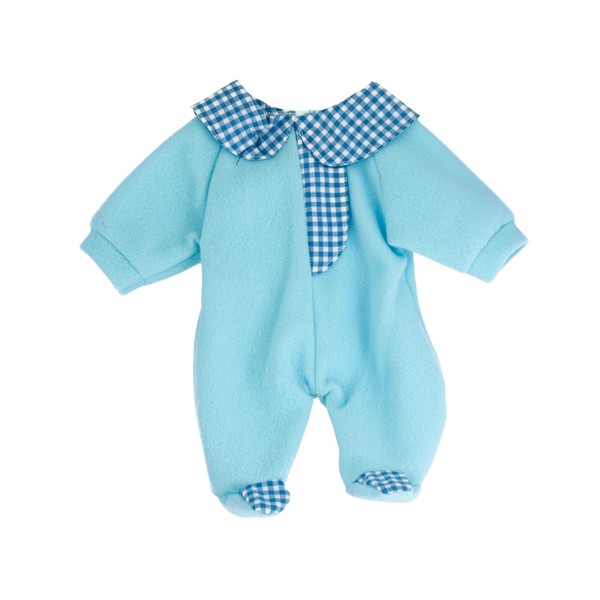 Pijama salopeta bleu pentru papusi 38-42 cm
