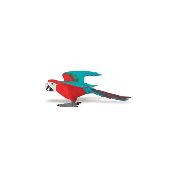 Papagal ara cu aripi verzi - Figurina