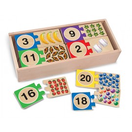 Puzzle din lemn pentru invatarea numerelor din imagine noua responsabilitatesociala.ro