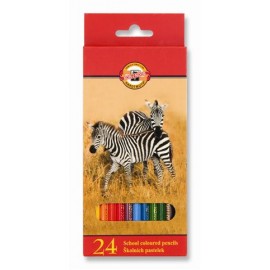 Set 24 creioane colorate zoo – Koh I Noor KOH-I-NOOR